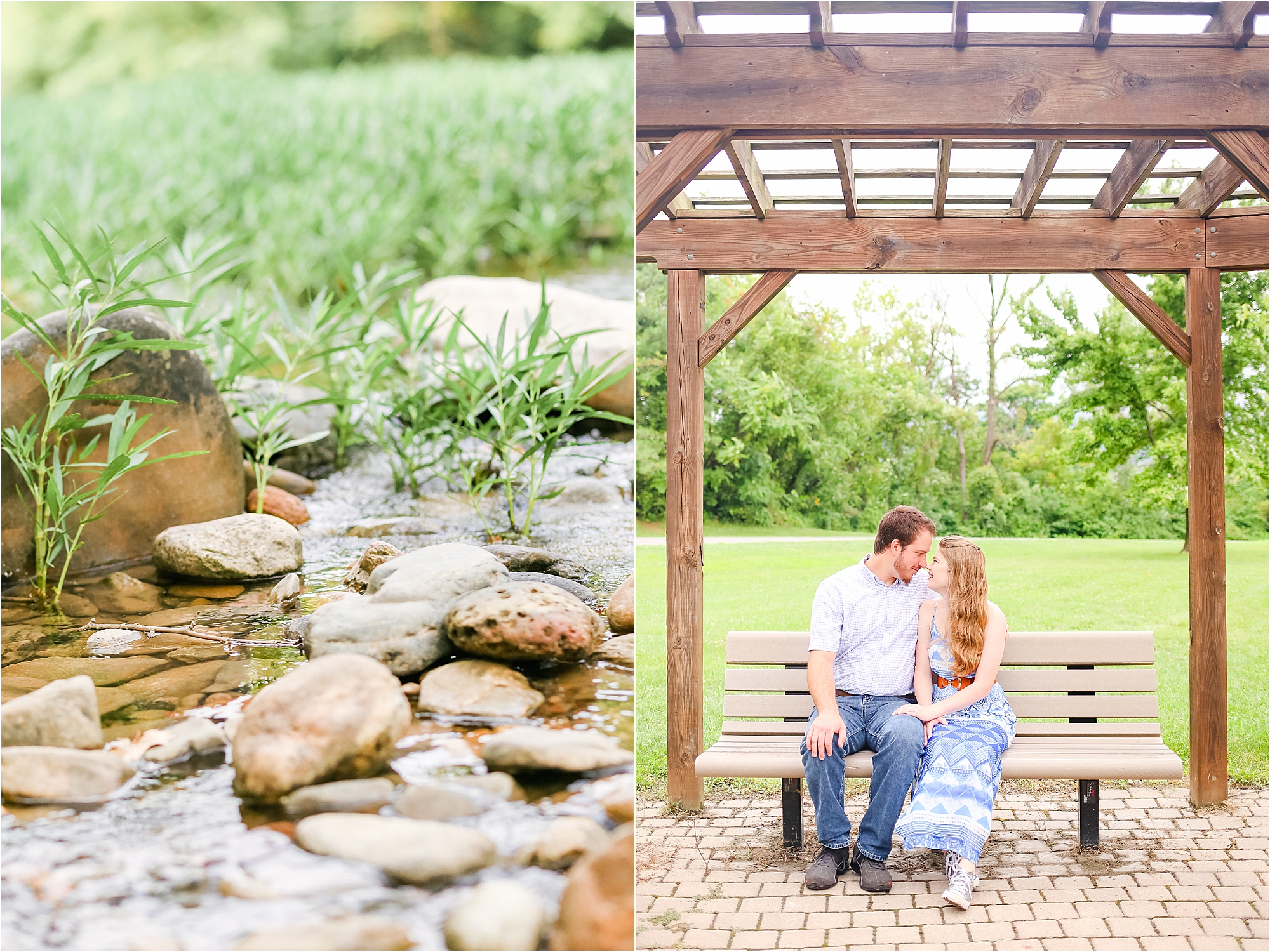 Engagement session at Green Hill Park in Roanoke, Virginia.