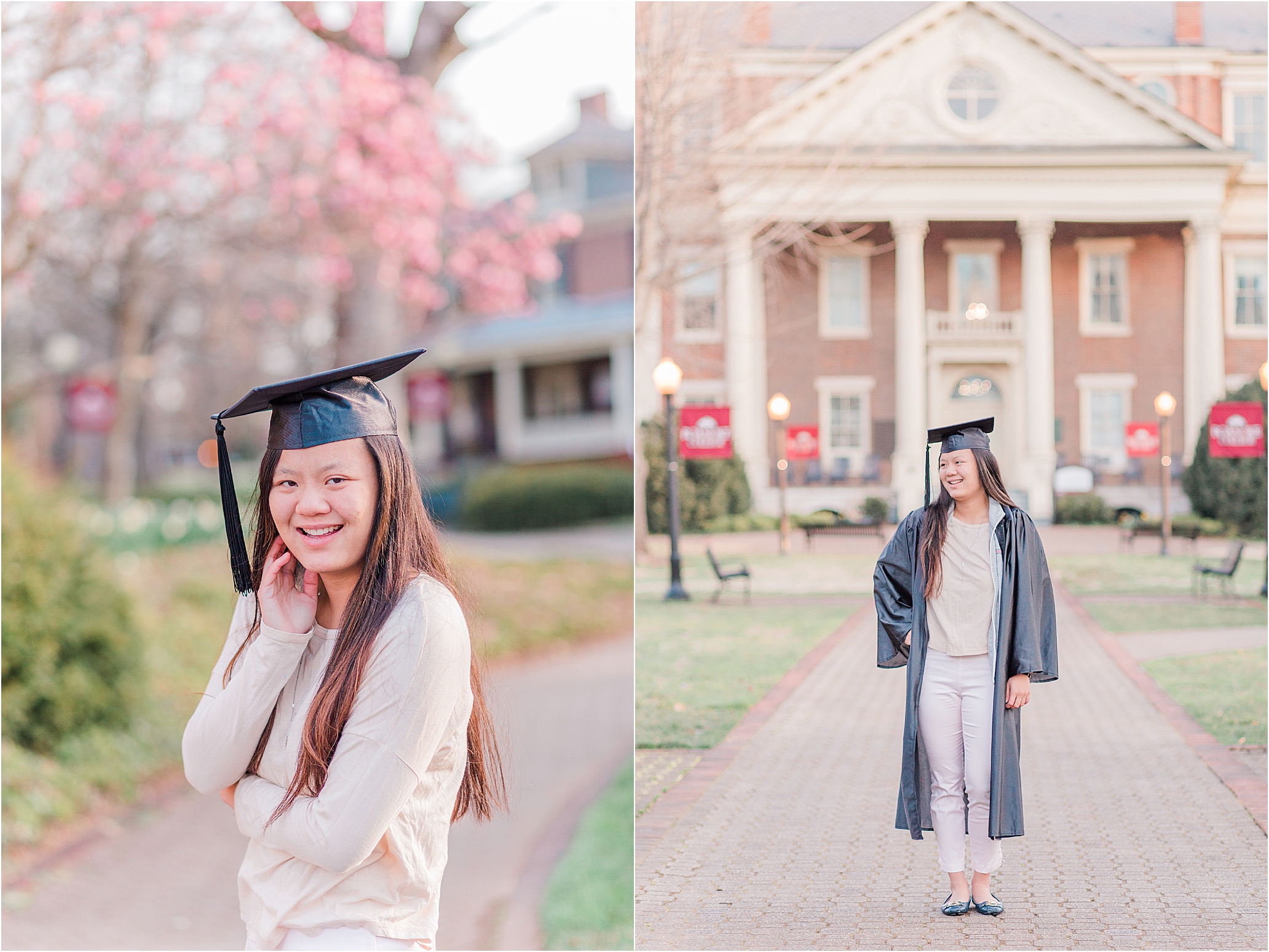 A spring graduation session at Roanoke College.