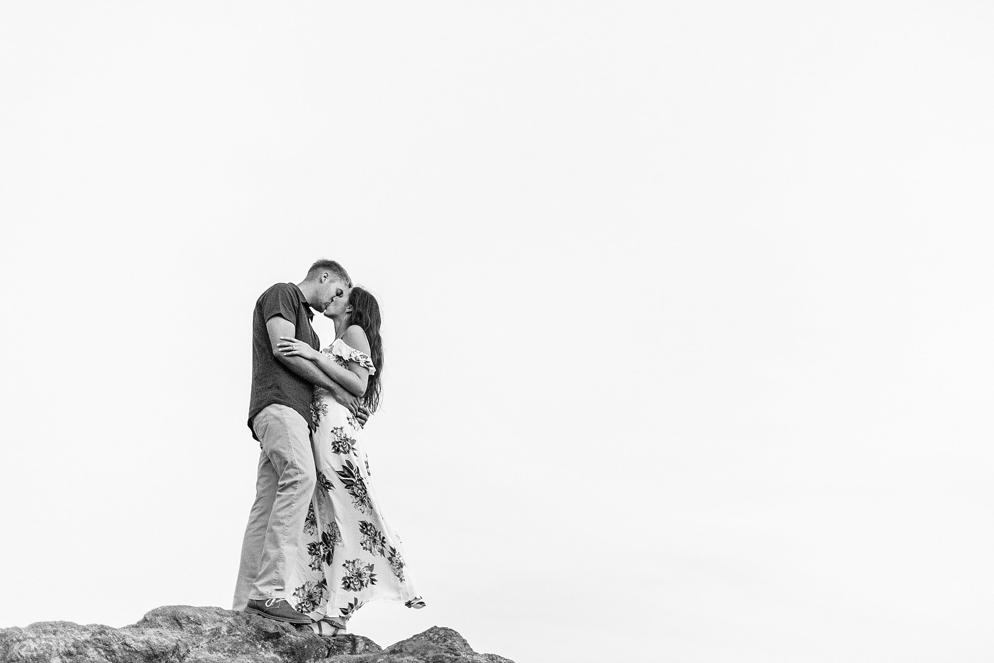 Engagement photos in Blue Ridge Mountains.