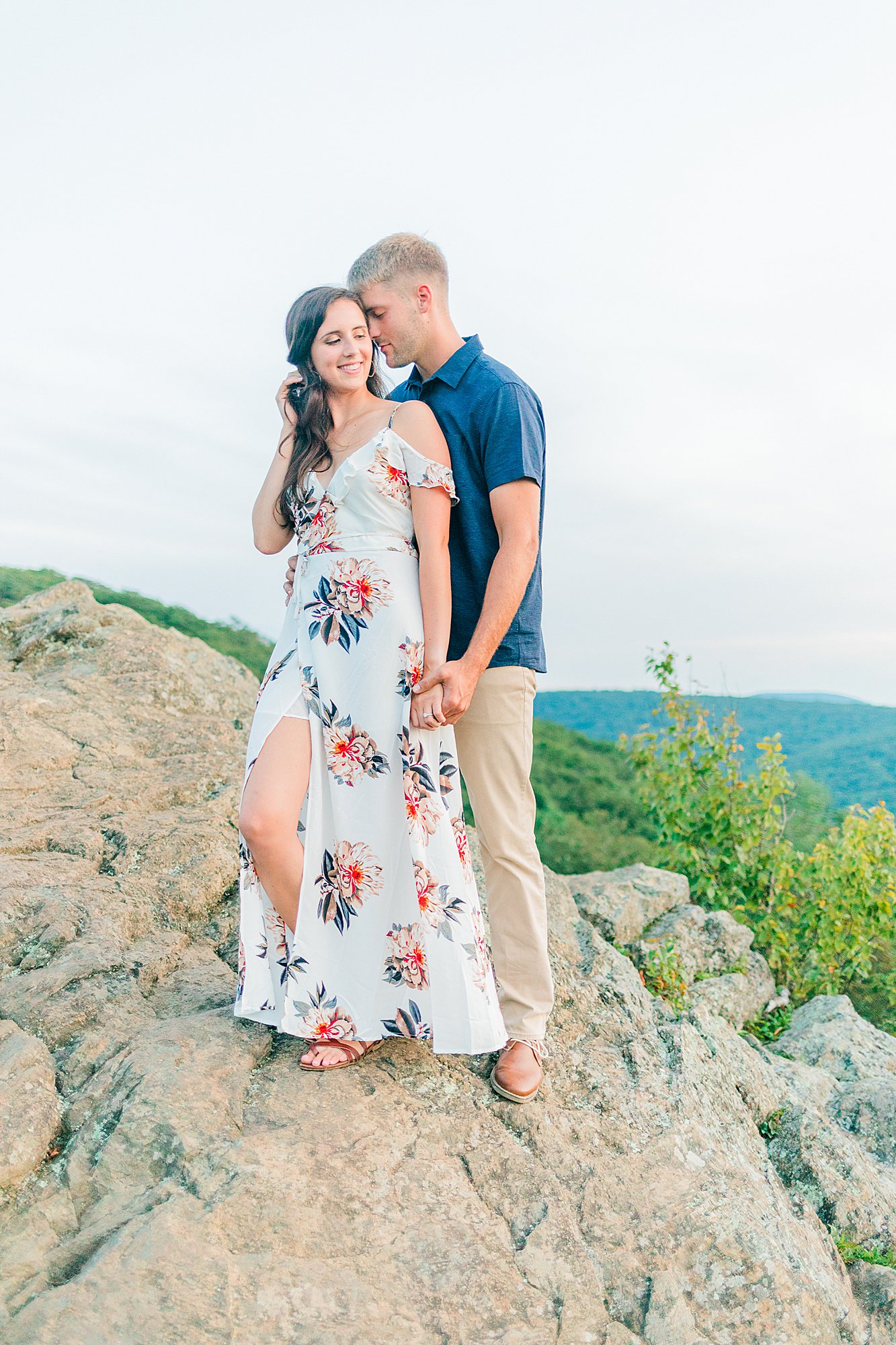 Engagement photos in Blue Ridge Mountains.