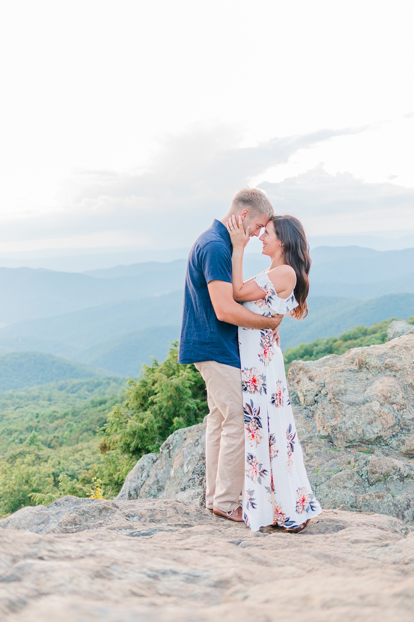 Engagement session in Blue Ridge Mountains.