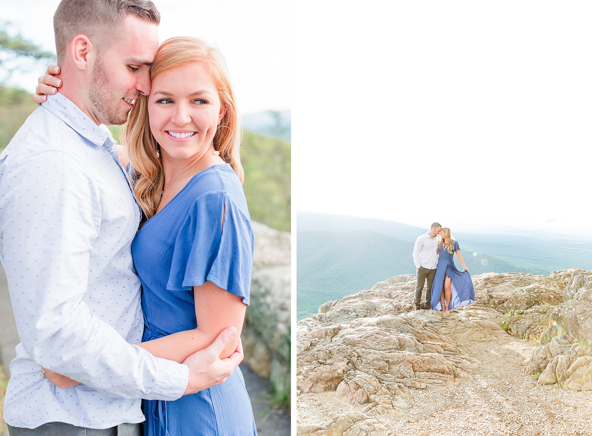 Charlottesville couple takes engagement photos.