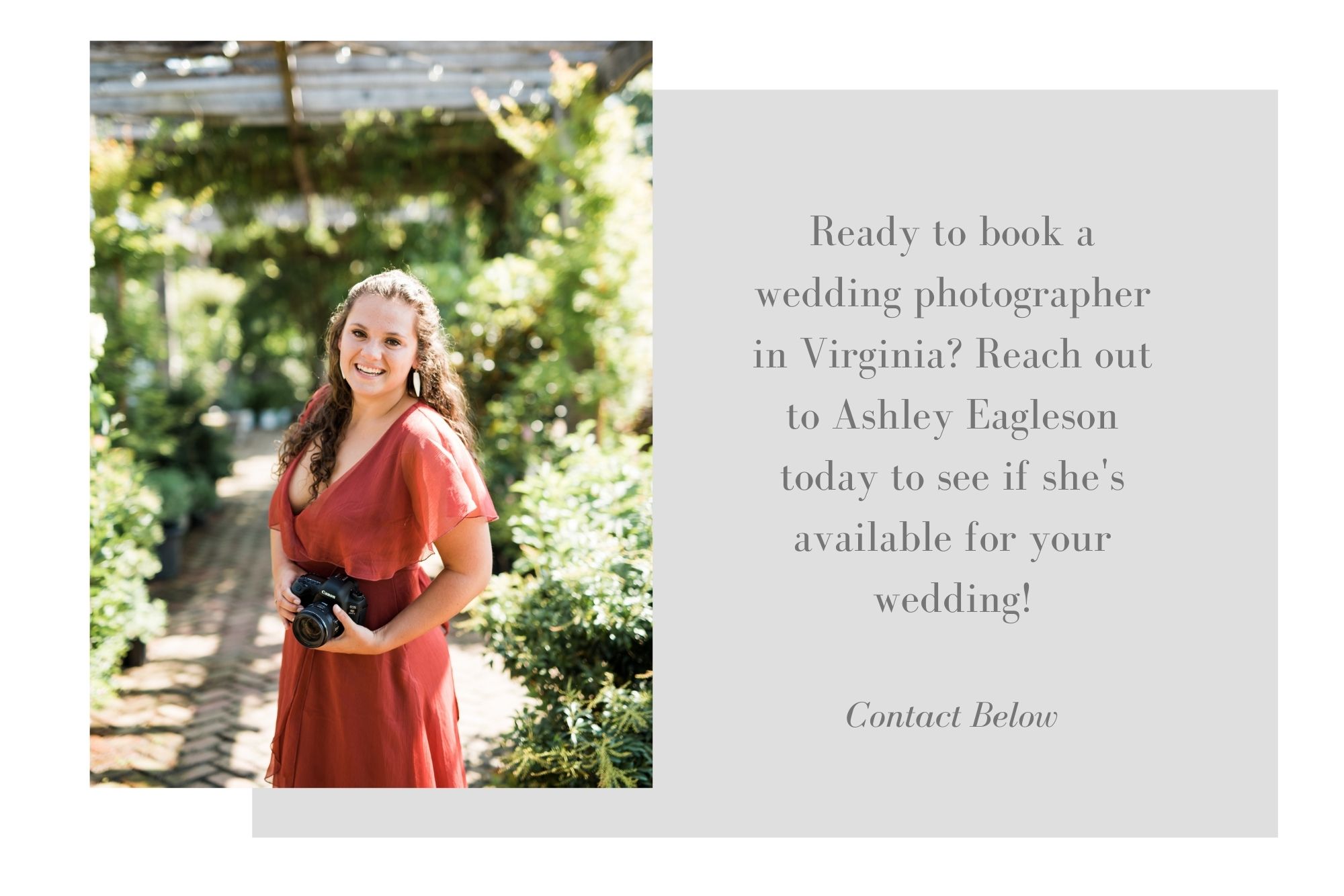 Contact Big Spring Farm wedding photographer.