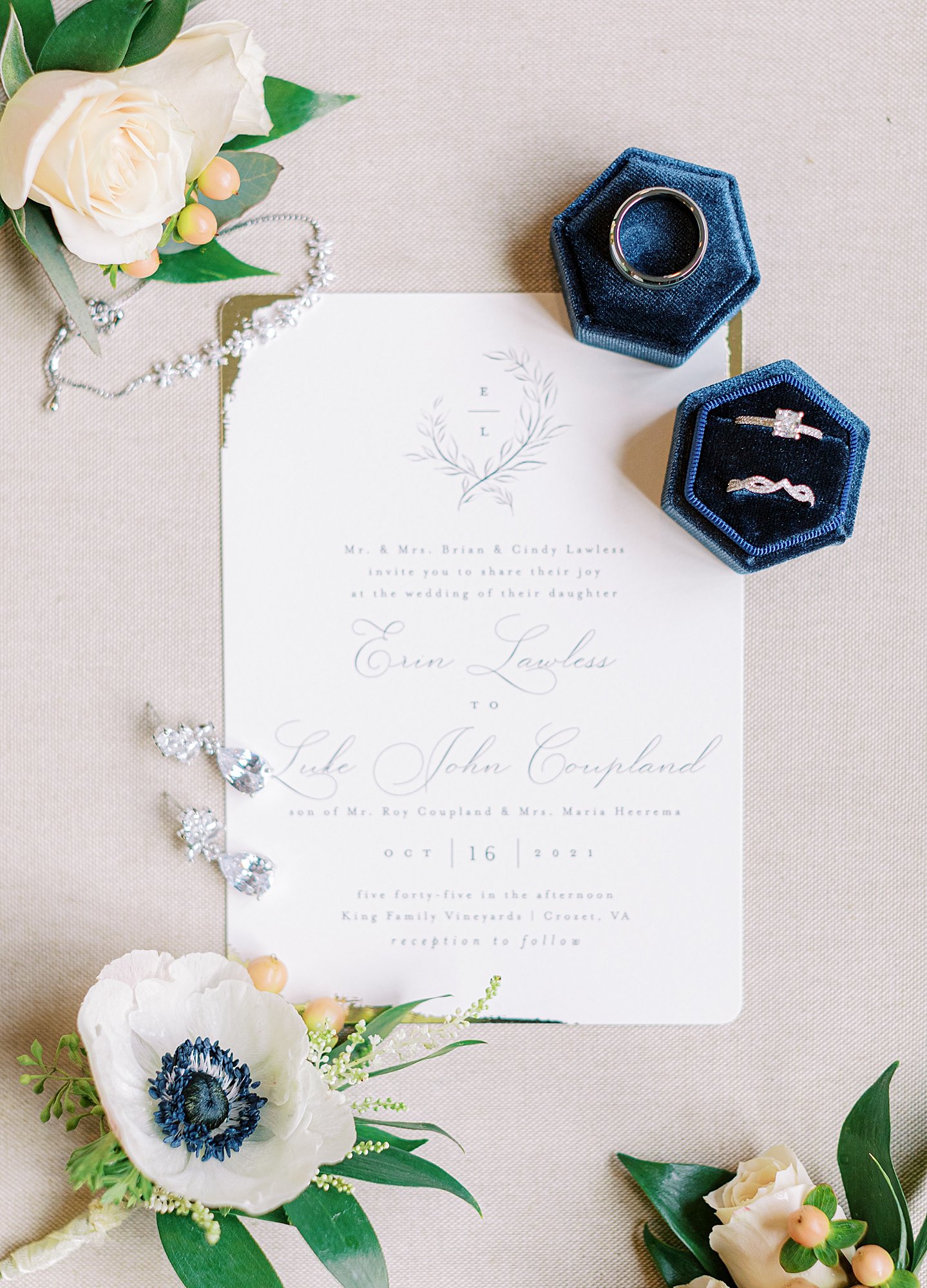 Wedding invitation by minted.