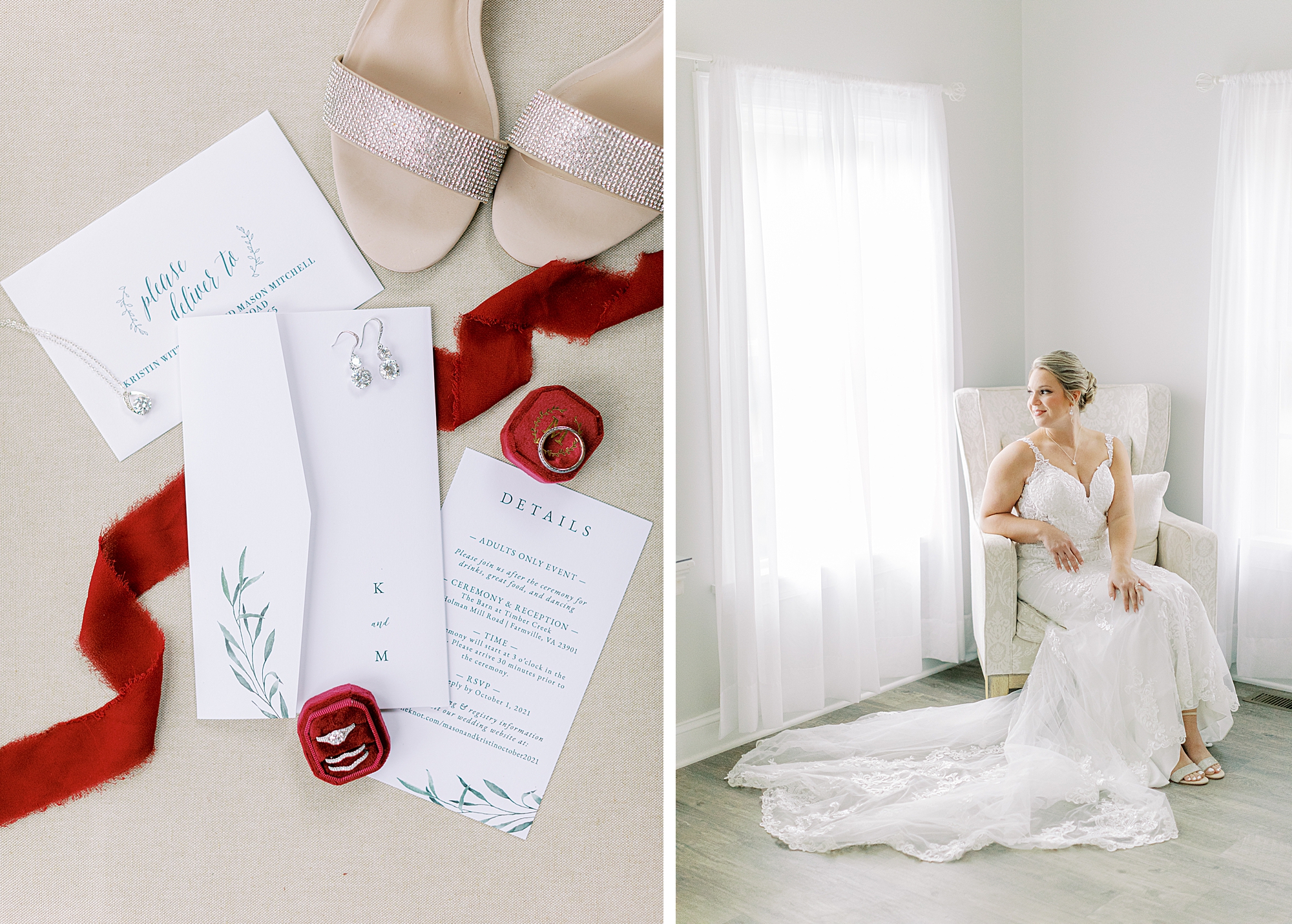 Bridal details.