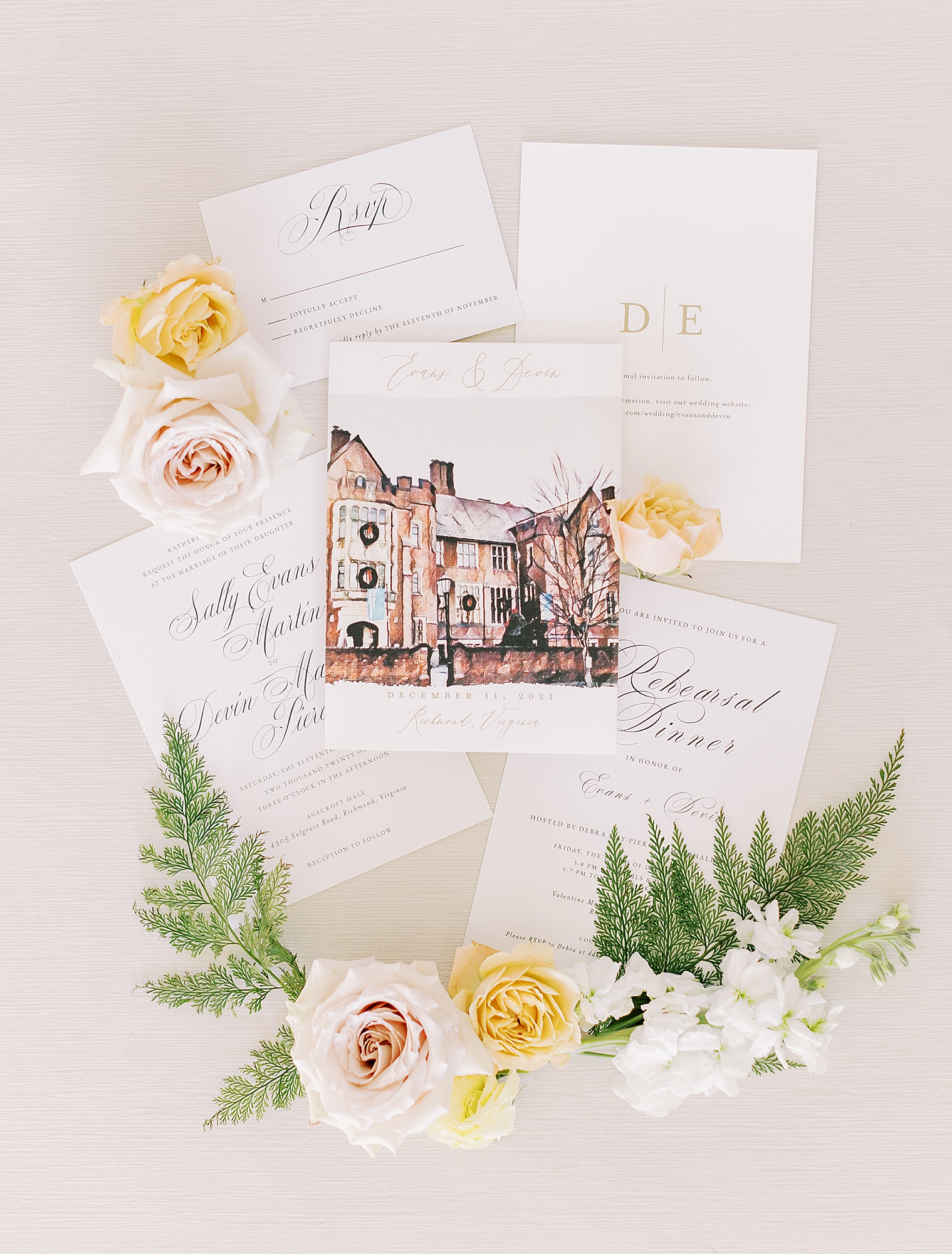 Invitation suite by The Knot.