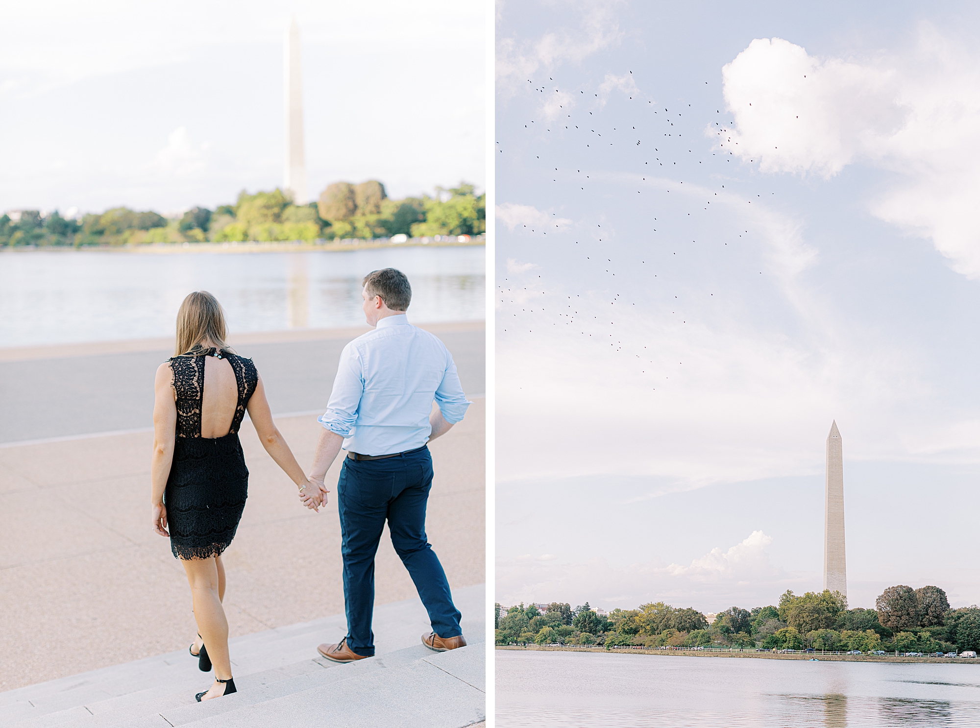 Washington DC engagement photos of couple.