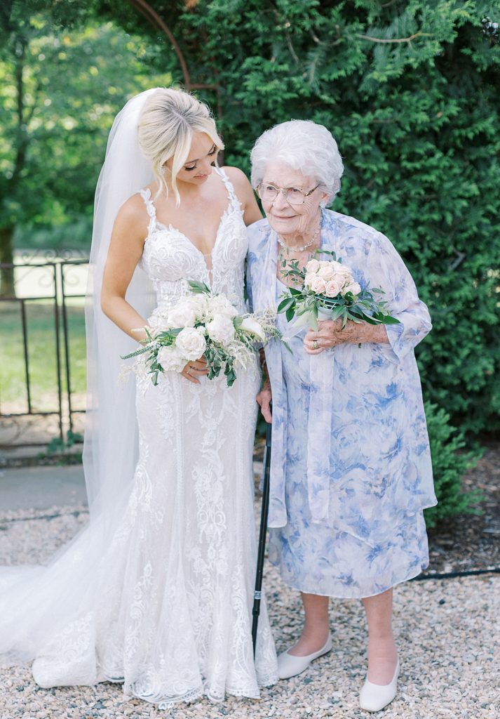Bride and grandma.