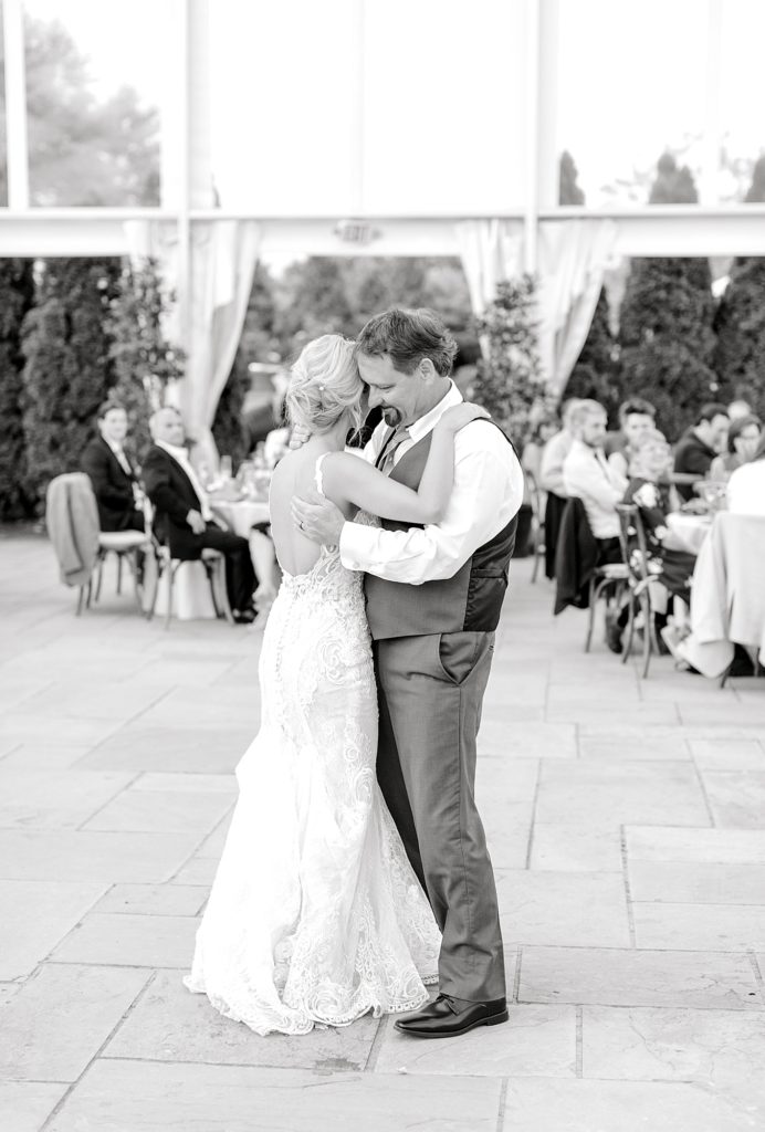 Bride and father sharing dance.
