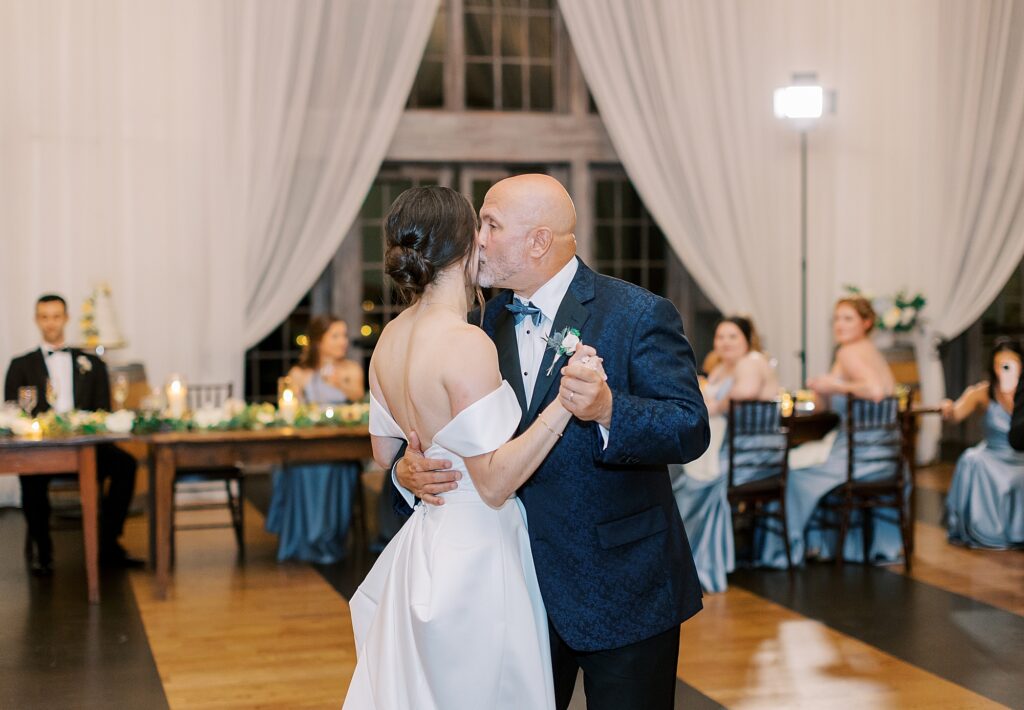 Father daughter dance at wedding.