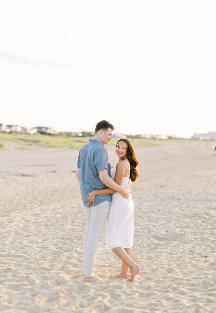 Engagement session portrait at First Landing State Park.