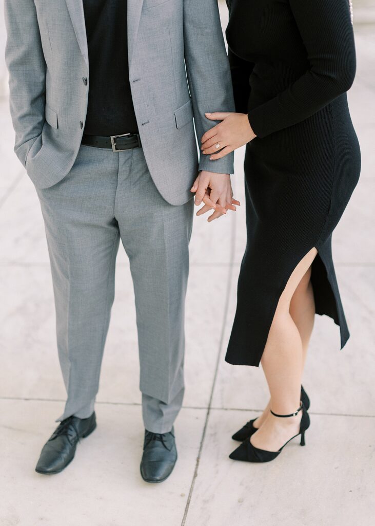 Winter engagement session outfits.